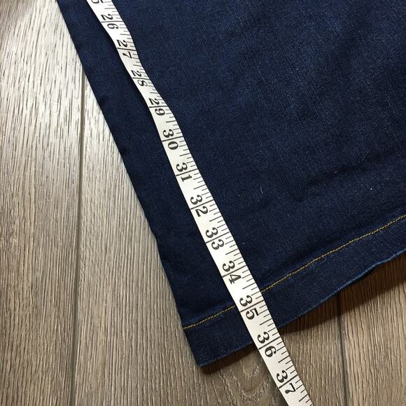 Spanx Womens Flared High Rise Denim Jean Dark Wash Stretch Waist Pull On 2X - Picture 7 of 12